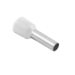 White Bootlace Ferrule 0.5mm