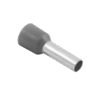 Grey Bootlace Ferrule 2.5mm