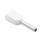 White Bootlace Ferrule 0.5mm - Image 2