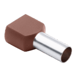 Brown Bootlace Ferrule 10mm - Image 2