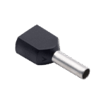 Black Bootlace Ferrule 1.5mm - Image 2