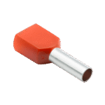 Orange Bootlace Ferrule 4mm - Image 2
