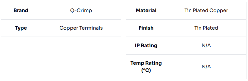 image of Copper Tube Lug 16mm≤ with Stud Pack of 10