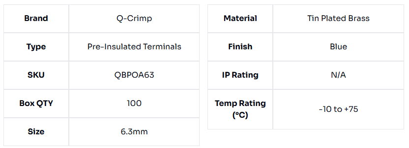 image of Female Piggy Back Connector 6.3mm x 0.8mm