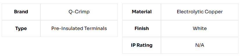 image of White Bootlace Ferrule 0.5mm