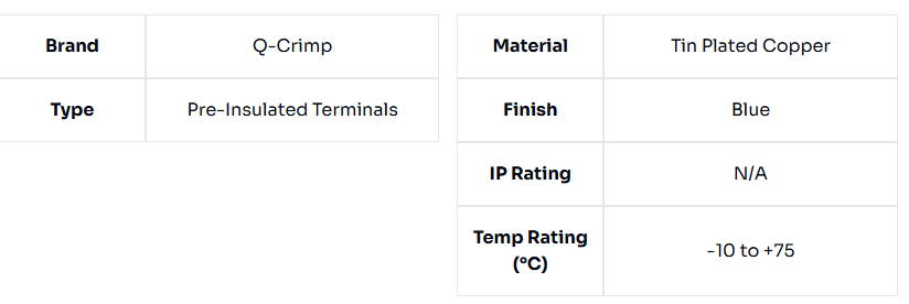image of Spade Terminals 3mm Studs