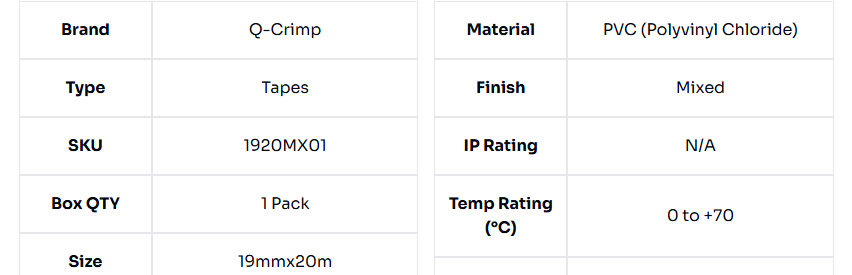 image of 10 Pack Mixed Phase Colours PVC Tape