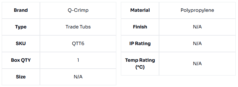 image of T&E Cable Clips Tub