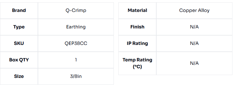 image of 3/8'' Rod To Cable Clamp (G Type)