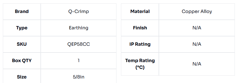 image of 5/8'' Rod to Cable Clamp (G Type)