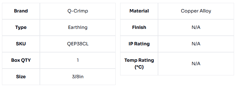 image of 3/8'' Rod To Split Connector Clamp