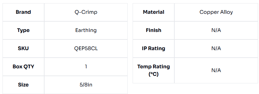 image of 5/8" Rod To Threaded Split Connector Clamp