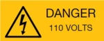 DANGER 80X35mm - Image 2