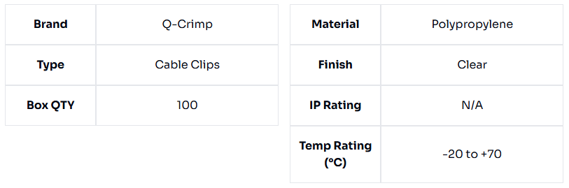 image of Micro Clear Cables Clips