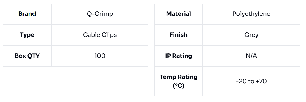 image of Twin & Earth Cable Clips