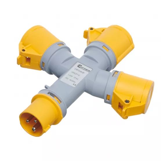 ISP3163F_H_555_W_555 IP44 THREE OUTLET SPLITTER 3 Pin-16A - Image 1