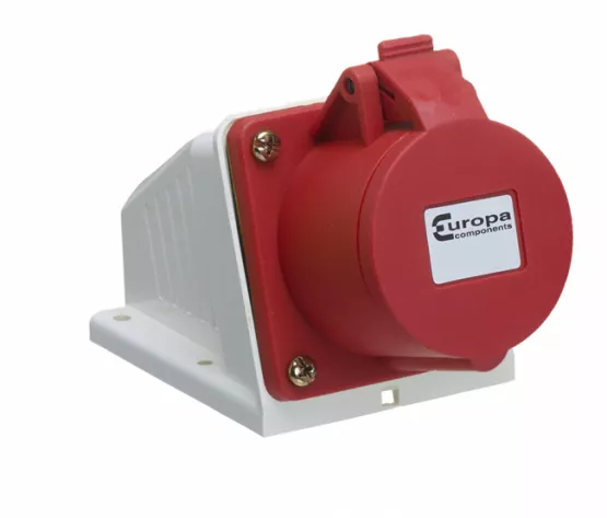 ISS164N_H_555_W_555 IP44 SURFACE SOCKET 5 Pin 415V-32A - Image 1