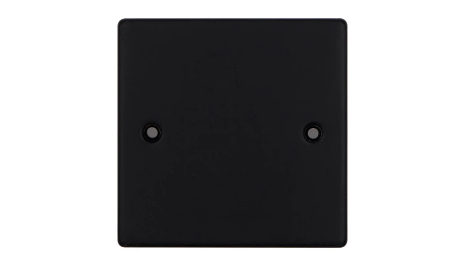 VPD1200MBB_MD01 Blank Plate Matt Black - Image 1