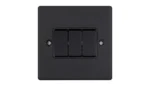 2 Way 10AX Plate Switch Matt Black - Image 3