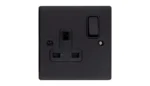 13A Switched Socket DP Matt Black