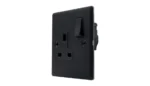 13A Switched Socket DP Matt Black - Image 3