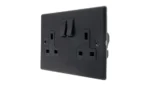 13A Switched Socket DP Matt Black - Image 4
