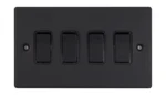 2 Way 10AX Plate Switch Matt Black - Image 4