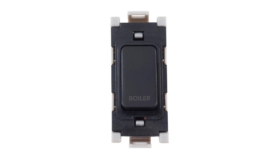 G3559BK Grid Switch 20A DP Boiler Black - Image 1