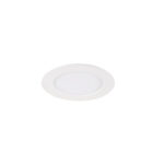 Round Downlight fitting, 4000, IP44 White
