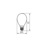 4.5W Filament Dimming Golf Ball E14 2700K - Image 3