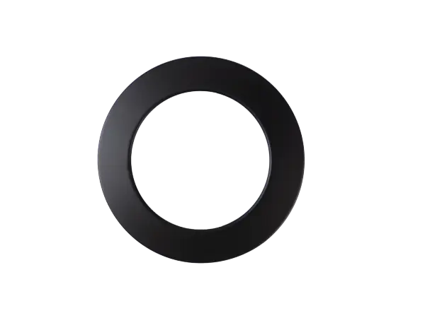 RSD6TRIM-04 LED Downlight Matte Black Trim Accessory - Image 1