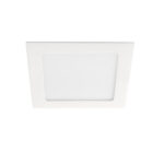 Square Downlight fitting, 4000, IP44, 6W  White