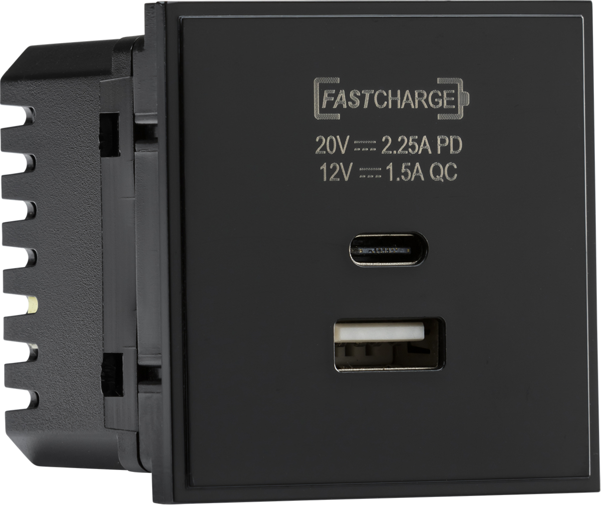 1300806-autocrop-1200x1133 Dual USB A+C Charger Module (20V DC 2.25A Max. 45W) 50x50mm - Image 1
