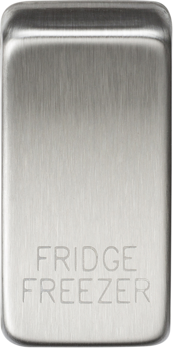 164766-autocrop-598x1200 (1) Switch cover "marked FRIDGE/FREEZER" - brushed chrome - Image 1