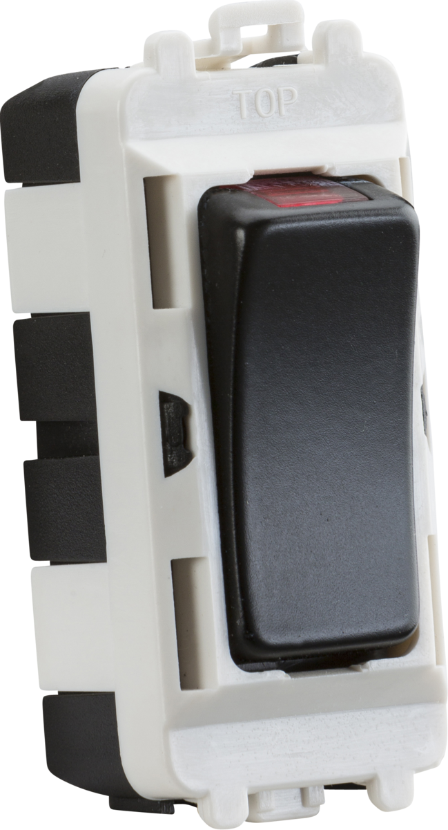 207572-autocrop-649x1200 (1) 20AX 2-way grid module (centre off) - matt black - Image 1