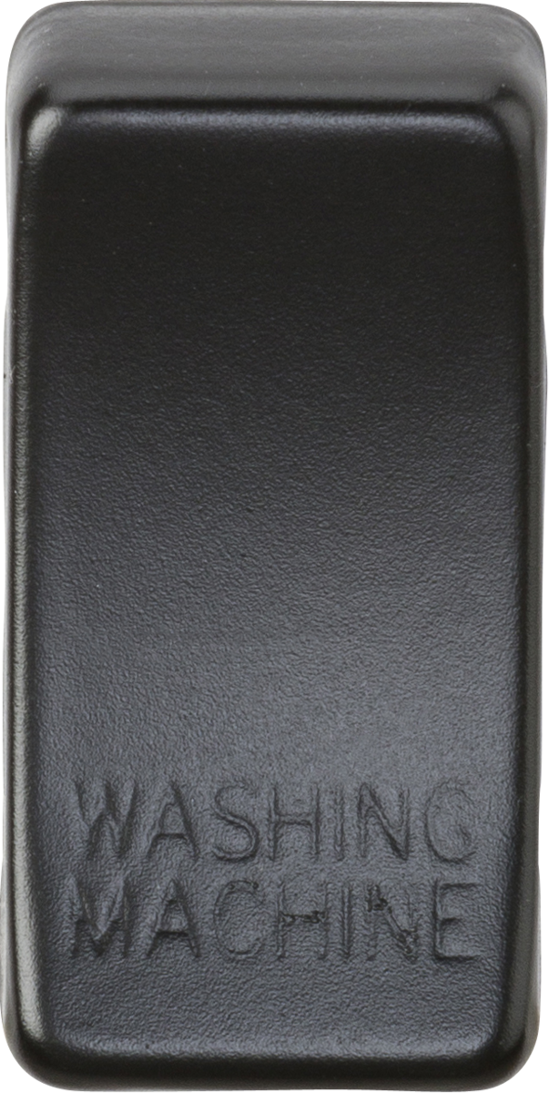207618-autocrop-603x1200 (1) Switch cover "marked WASHING MACHINE" - matt black - Image 1