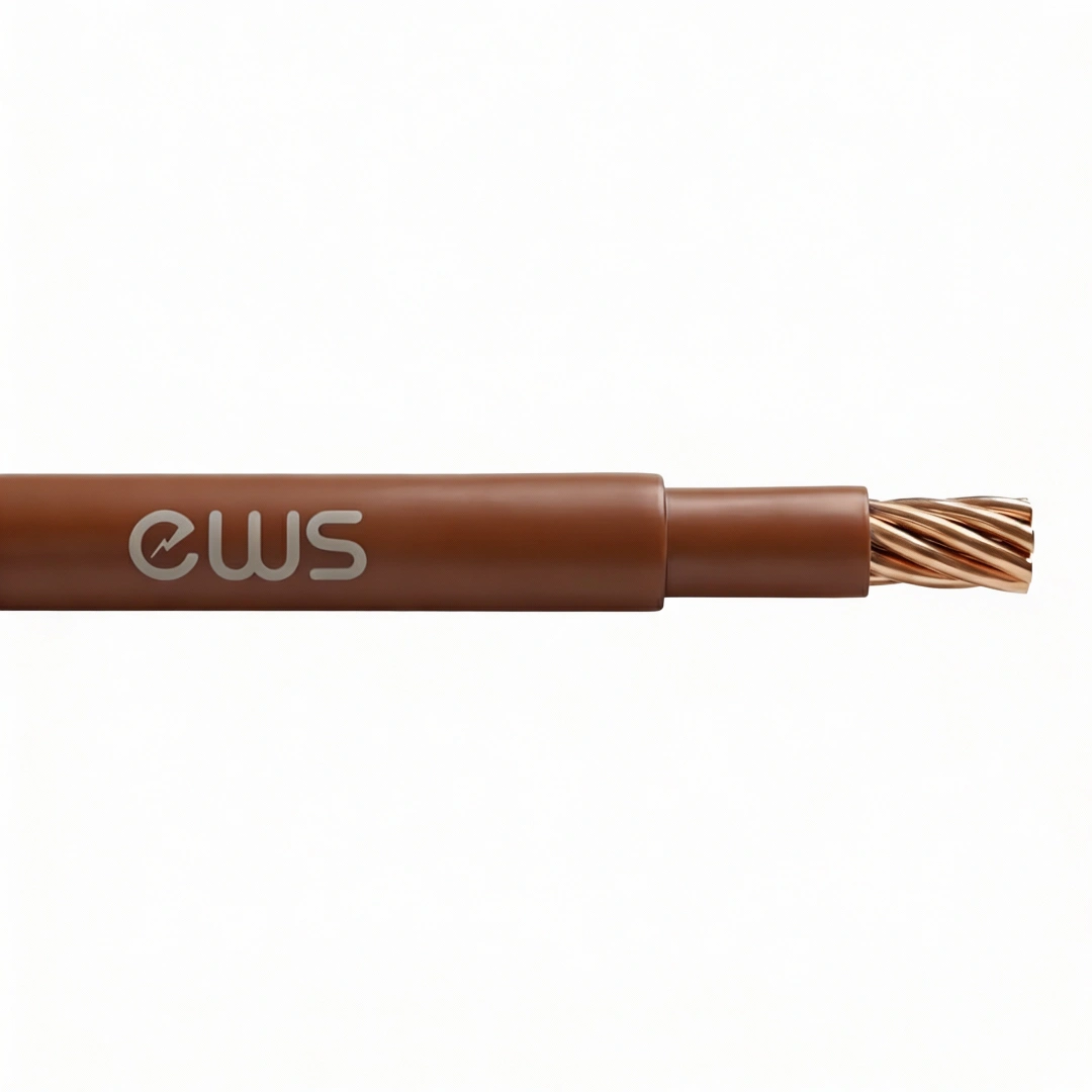 6181Y BROWN FLEXI METER TAILS SINGLE CORE PVC CABLE 6181Y 25m ReelM² BROWN FLEXI METER TAILS SINGLE CORE PVC CABLE - Image 1