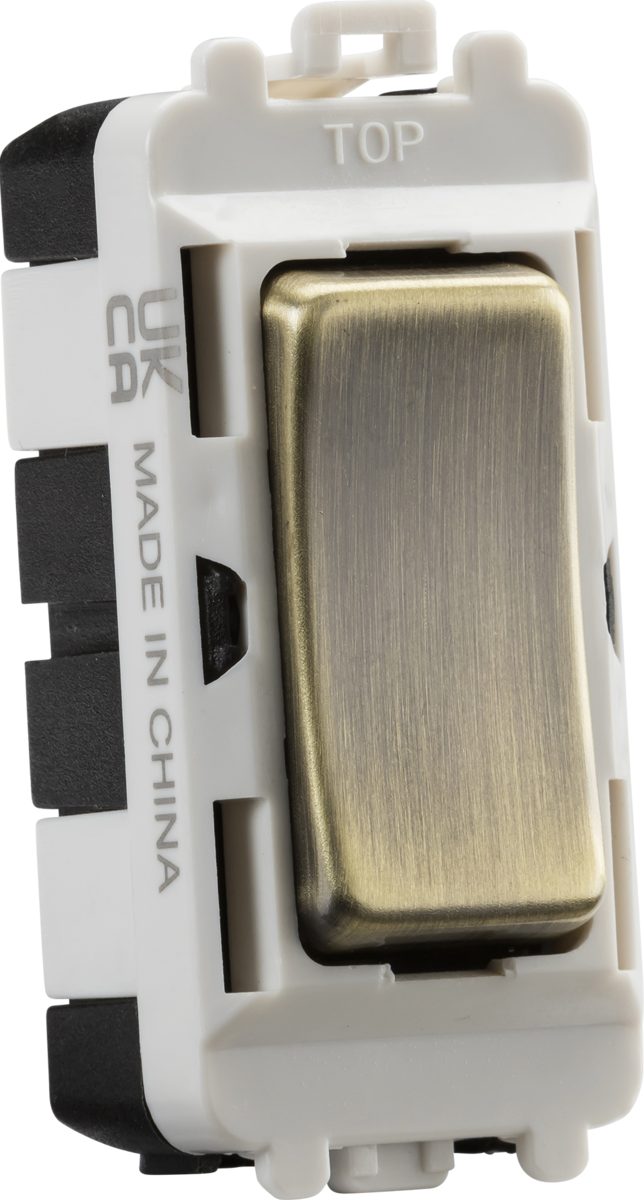 936568-autocrop-644x1200 20AX 2 way SP module (centre off) - antique brass - Image 1