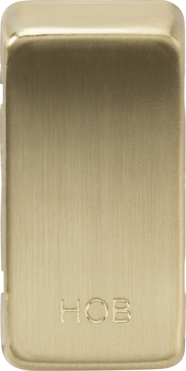936890-autocrop-603x1200 (1) Switch cover "marked HOB" - brushed brass - Image 1