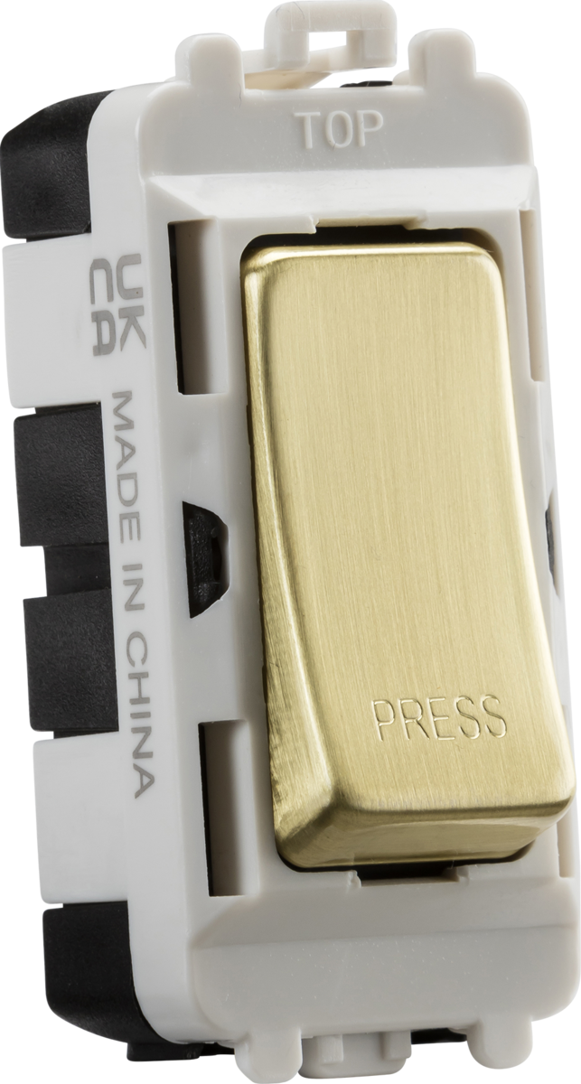 936934-autocrop-643x1200 (1) 20AX 2 way retractive SP module (marked PRESS) - brushed brass - Image 1
