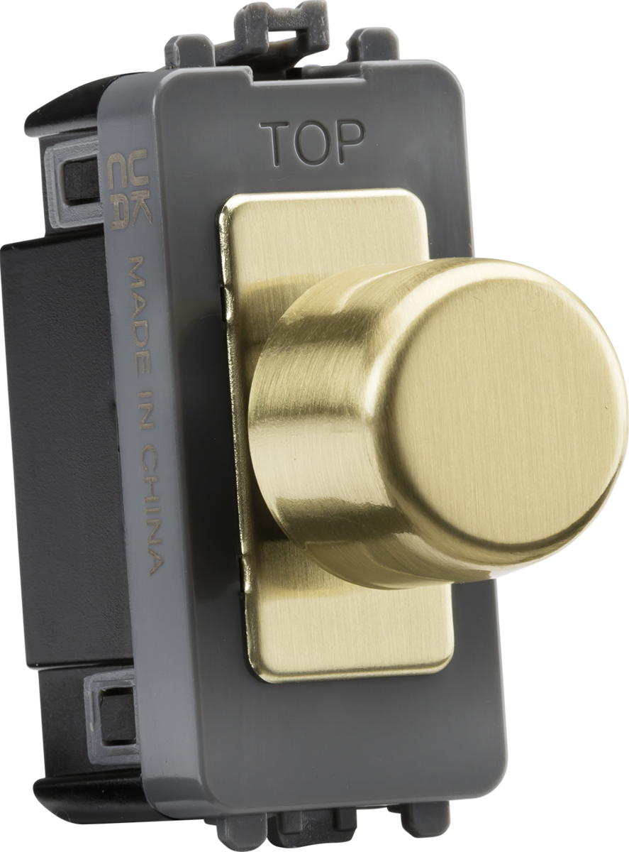 936958-autocrop-887x1200 (1) 6A 1G 2-way Dummy Dimmer Module - brushed brass - Image 1