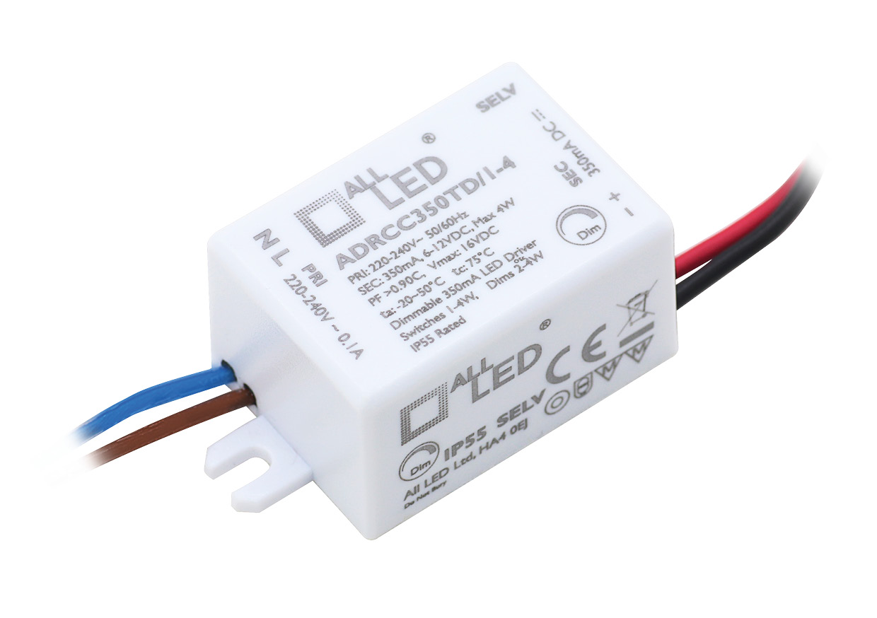 ADRCC350TD-1-4_website_ Drive350 1-4W Dimmable 350mA Constant Current LED Driver - Image 1