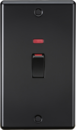 45A DP Switch with Neon - Matt Black - Image 2