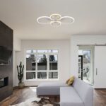 45W LED SMART DECORATIVE CEILING LAMP 3IN1 REMOTE CONTROL DIMMABLE WHITE - Image 2