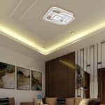 80W LED DECORATIVE CEILING LAMP CCT 3IN1 DIMMABLE IR REMOTE CONTROL WHITE - Image 2