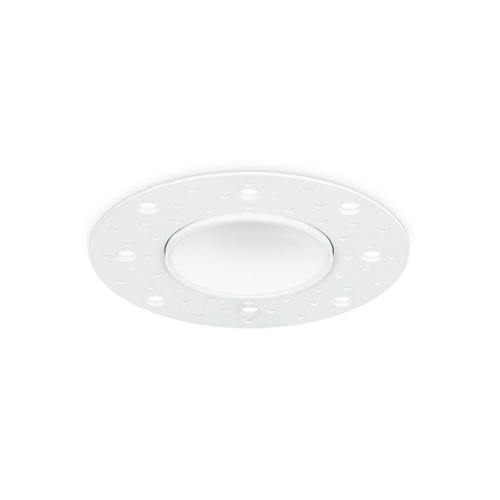 FGNG Plaster-In (GU10)_Bezel Pre-Plaster_WH Fireguard GU10 Plaster-in fire-rated downlight in white - Image 1