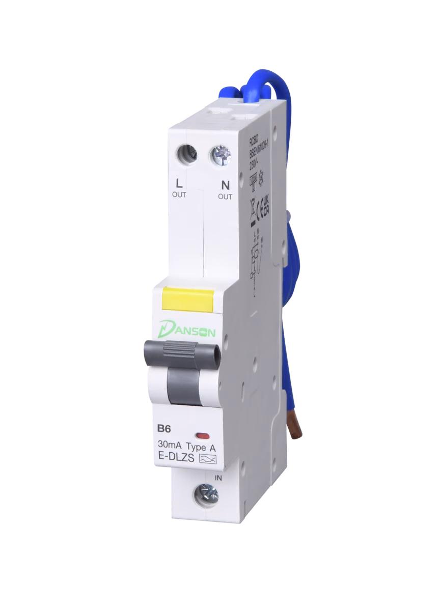 E-DLZS2106 Space Saving RCBO 10kA 30mA 1P+N B Curve Type A - Image 1